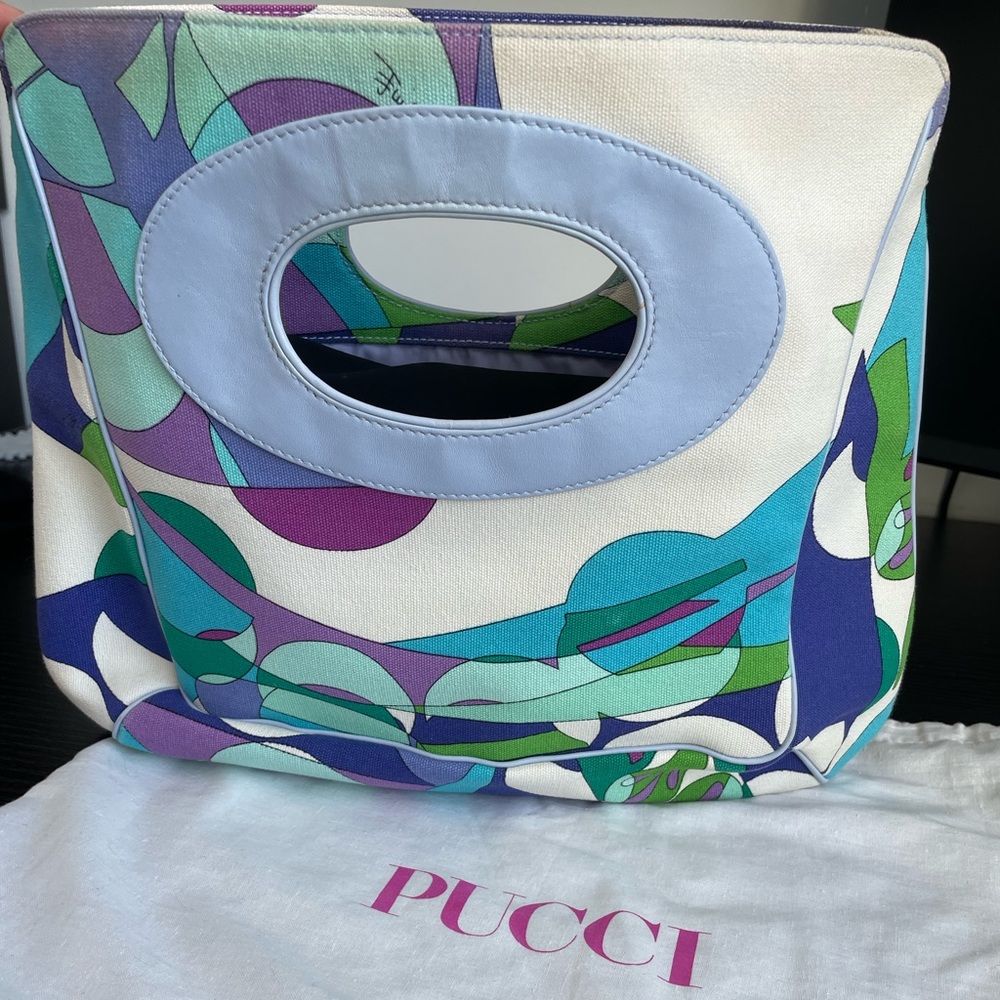 Emilio Pucci vintage top clutch